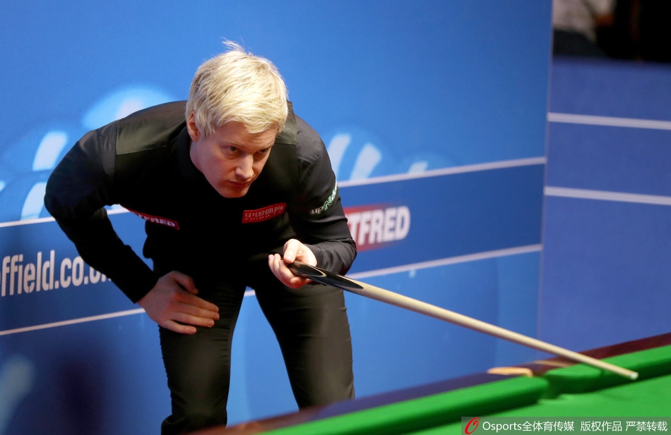 世锦赛希金斯9-7罗伯逊