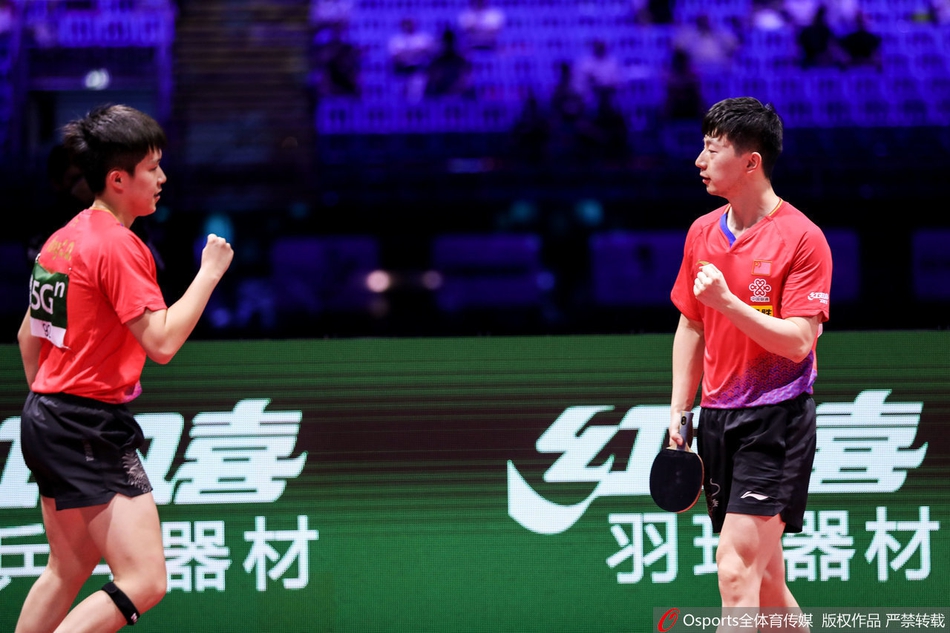 世乒赛半决赛马龙王楚钦胜队友