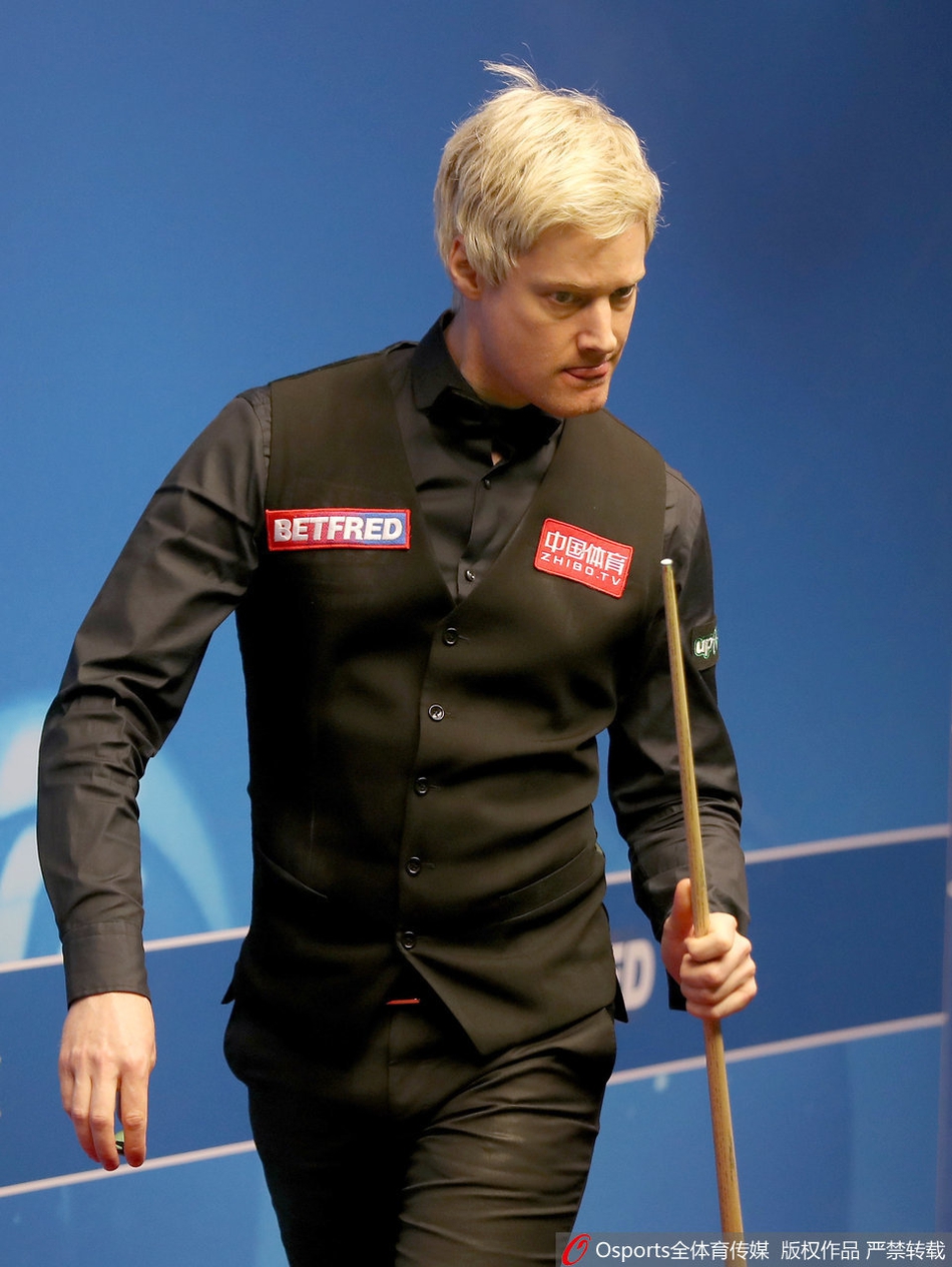 世锦赛希金斯9-7罗伯逊