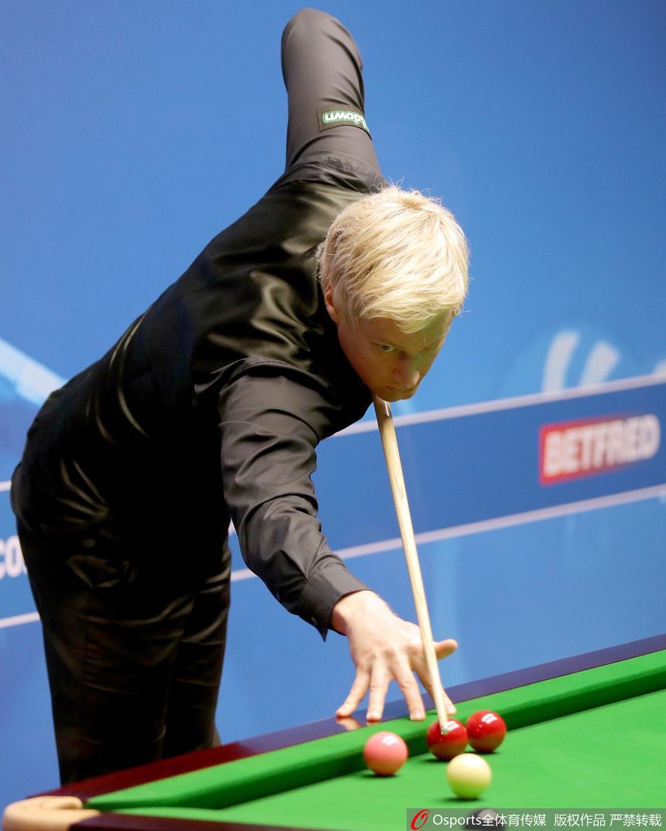 世锦赛希金斯9-7罗伯逊