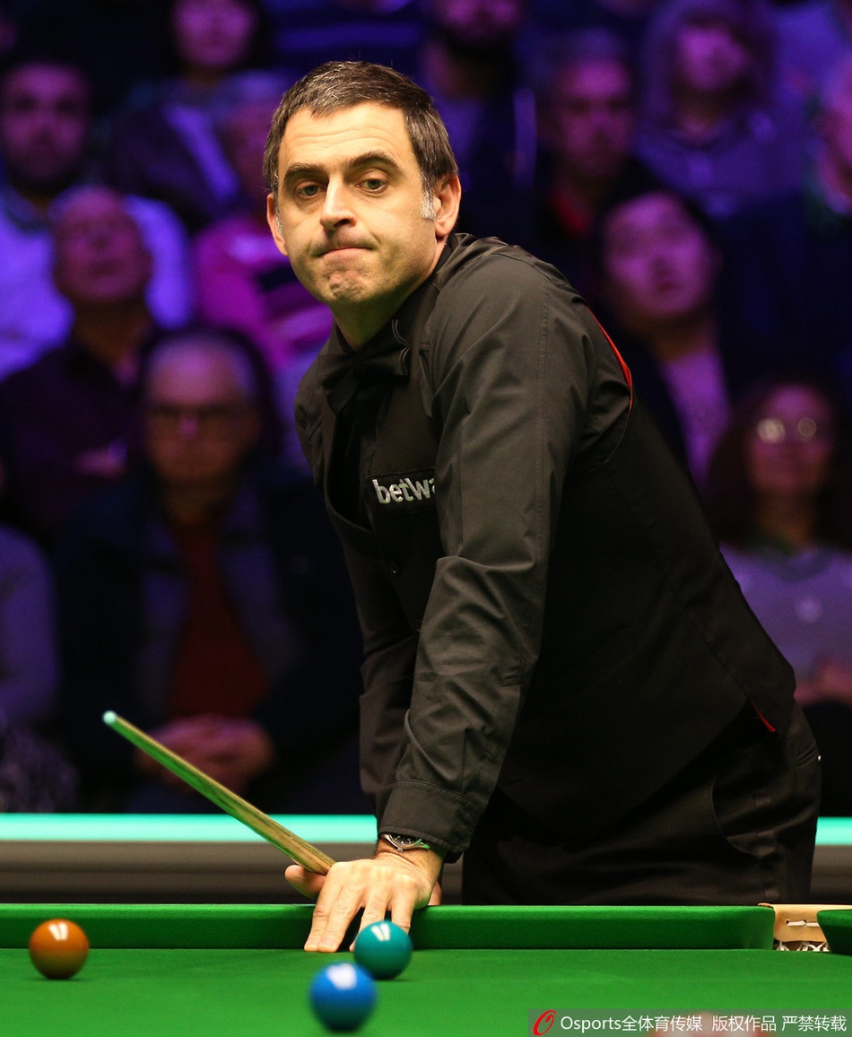 英锦赛丁俊晖6-4奥沙利文进8强