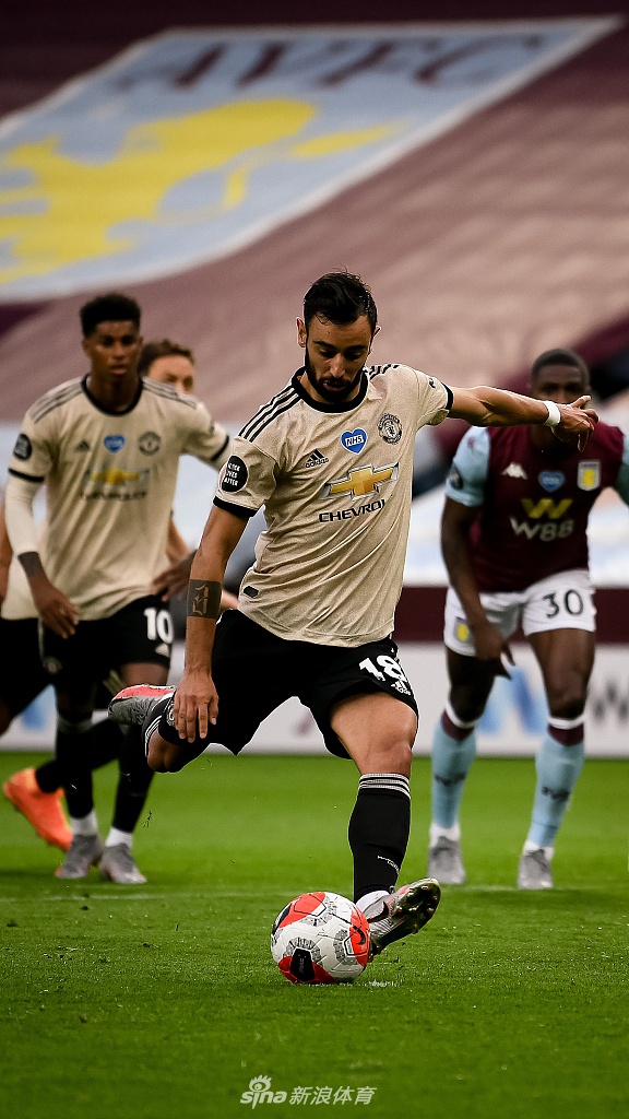 [英超]维拉0-3曼联 B费传射