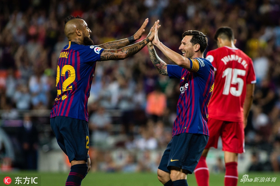 比达尔助攻梅西