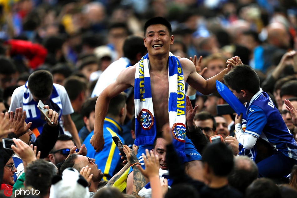 武磊进球助西班牙人闯进欧战