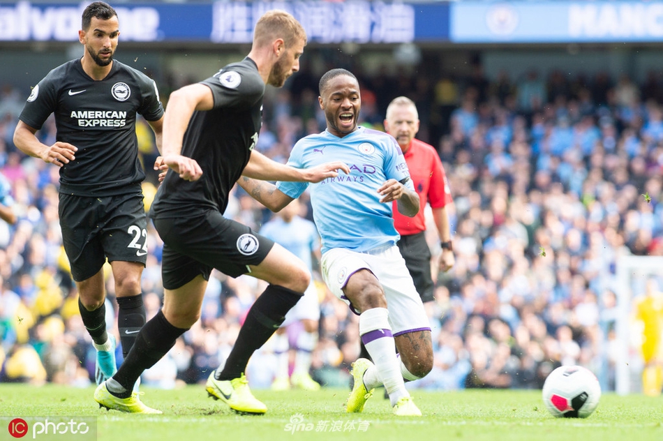[英超]曼城4-0布莱顿