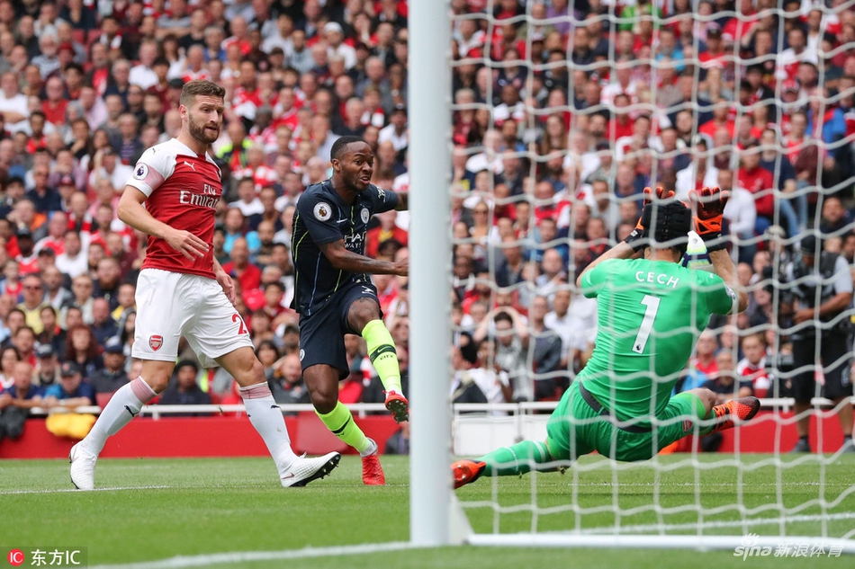 斯特林近距离射门被挡