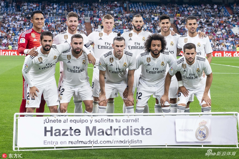 皇马赛前全家福