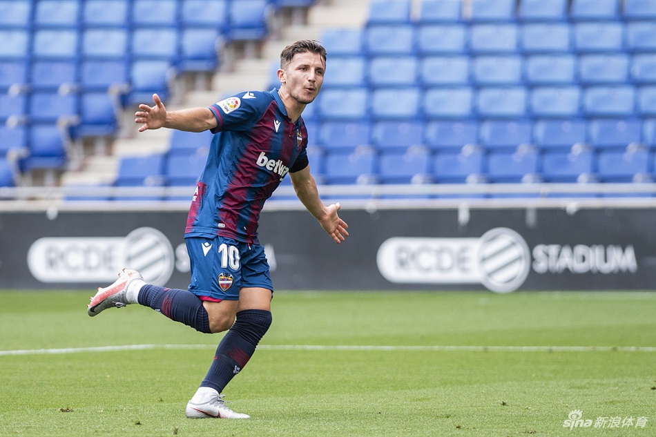 [西甲]西班牙人1-3莱万特 武磊哑火