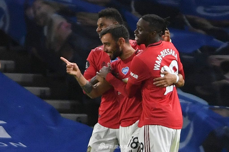 [英超]布莱顿0-3曼联 B费双响