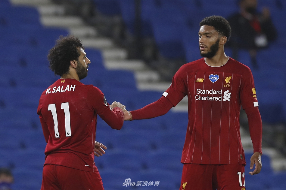 [英超]布莱顿1-3利物浦 萨拉赫2射1传
