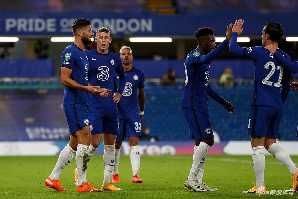 [联赛杯]切尔西6-0晋级 哈弗茨戴帽