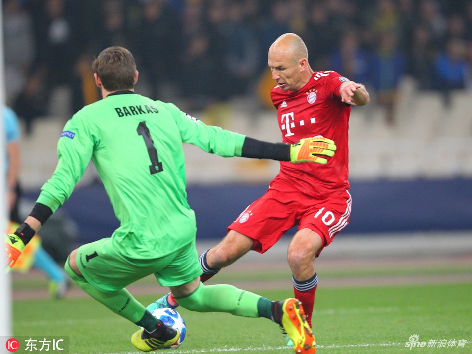 罗本PK对方门将