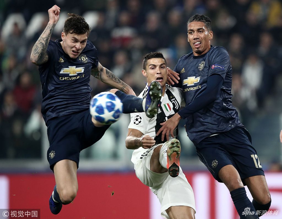 曼联双中卫死盯C罗