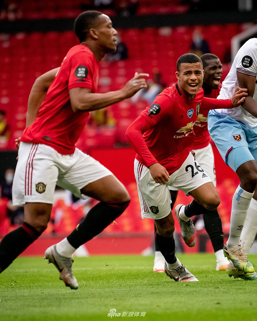 [英超]曼联1-1西汉姆 博格巴送点