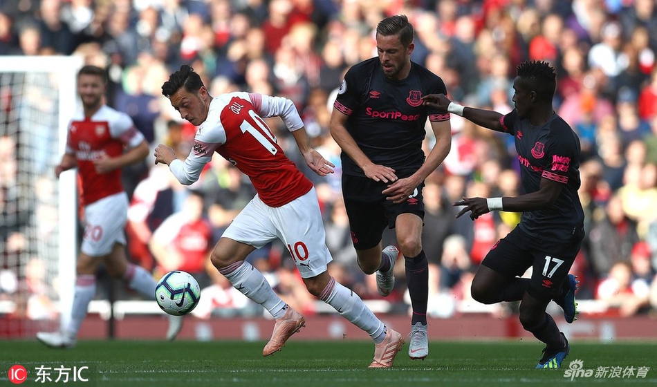 厄齐尔摆脱夹击