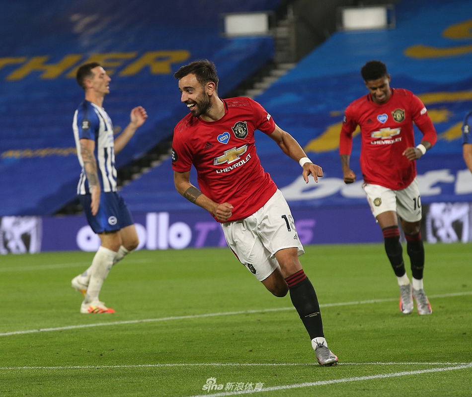 [英超]布莱顿0-3曼联 B费双响