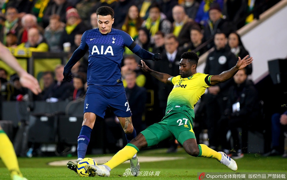 [英超]诺维奇2-2托特纳姆热刺