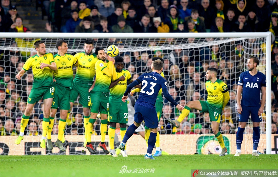 [英超]诺维奇2-2托特纳姆热刺
