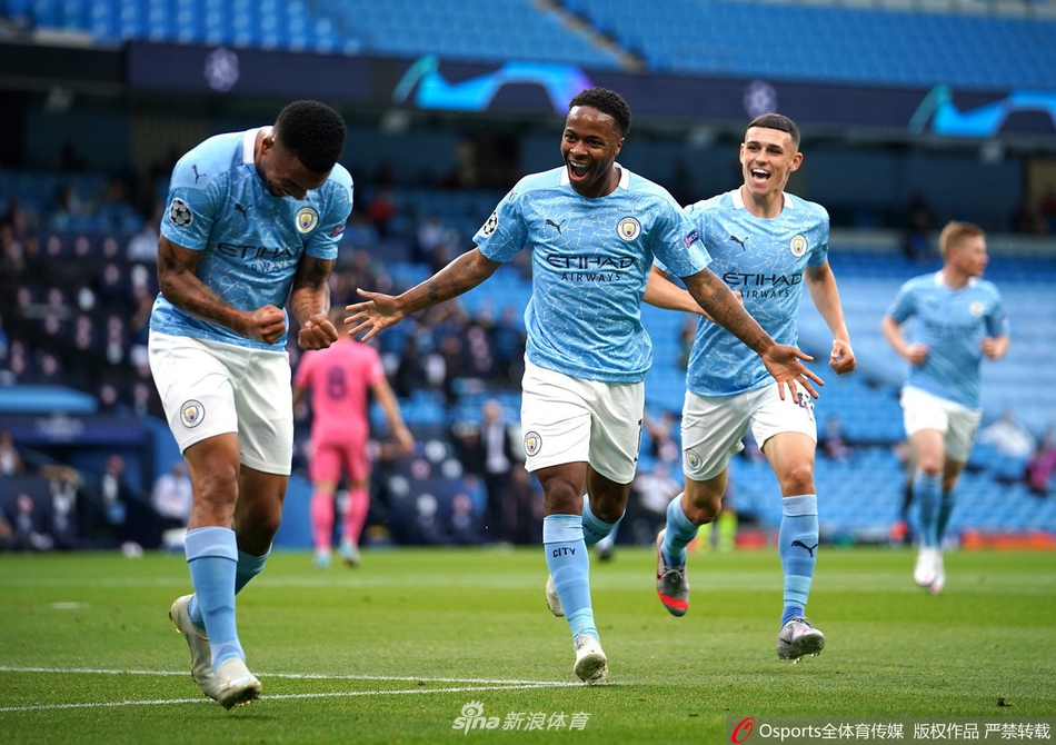 [欧冠]曼城2-1双杀皇马 热苏斯传射