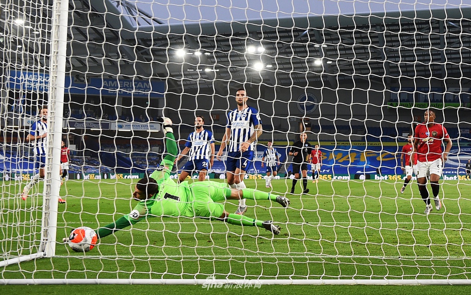 [英超]布莱顿0-3曼联 B费双响