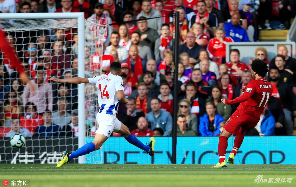 萨拉赫贴地射远角破门