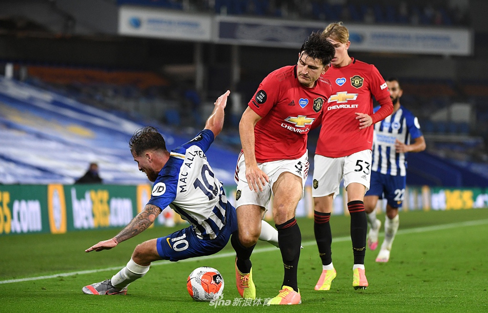 [英超]布莱顿0-3曼联 B费双响