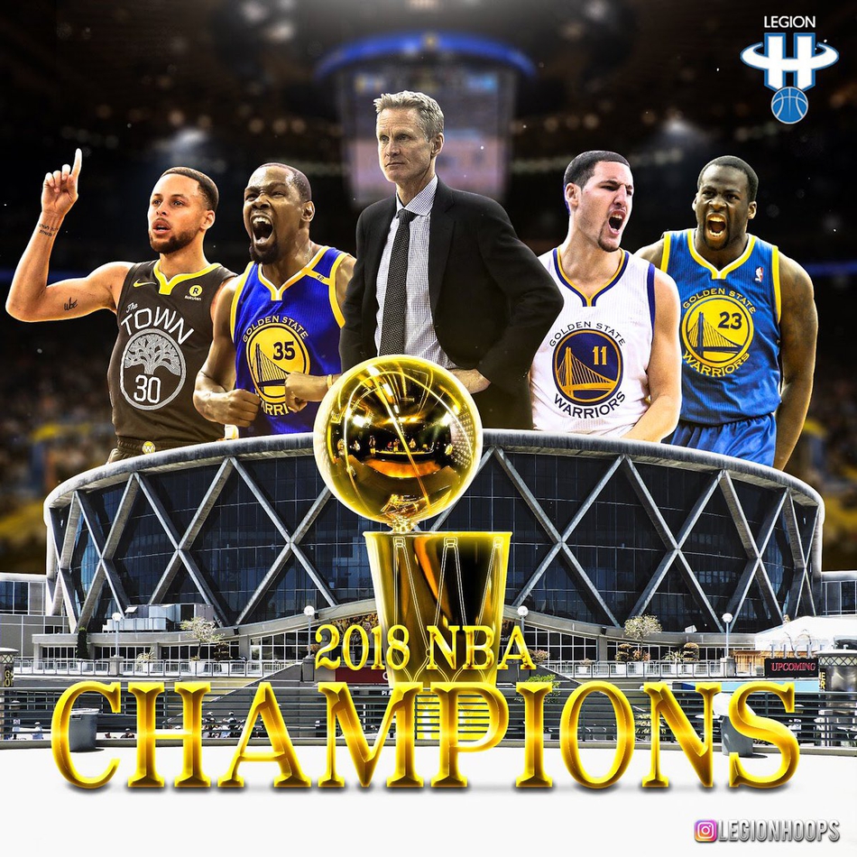 9.2018年，金州勇士4-0克里夫兰骑士