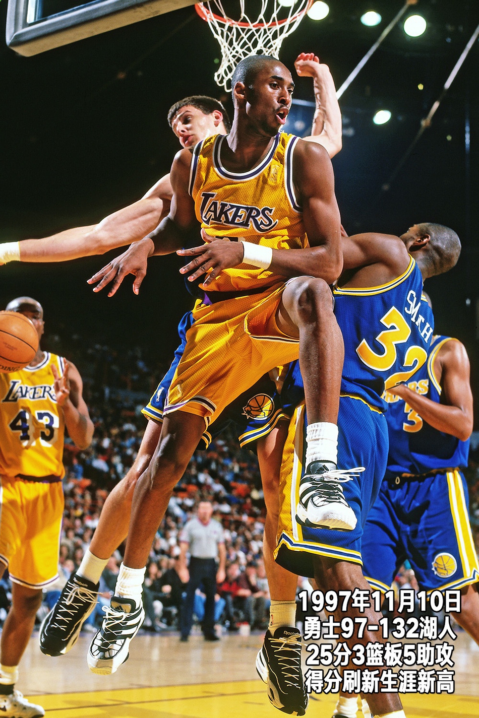 24张经典照片回顾科比第二季：19岁，从球队替补到全明星正赛先发