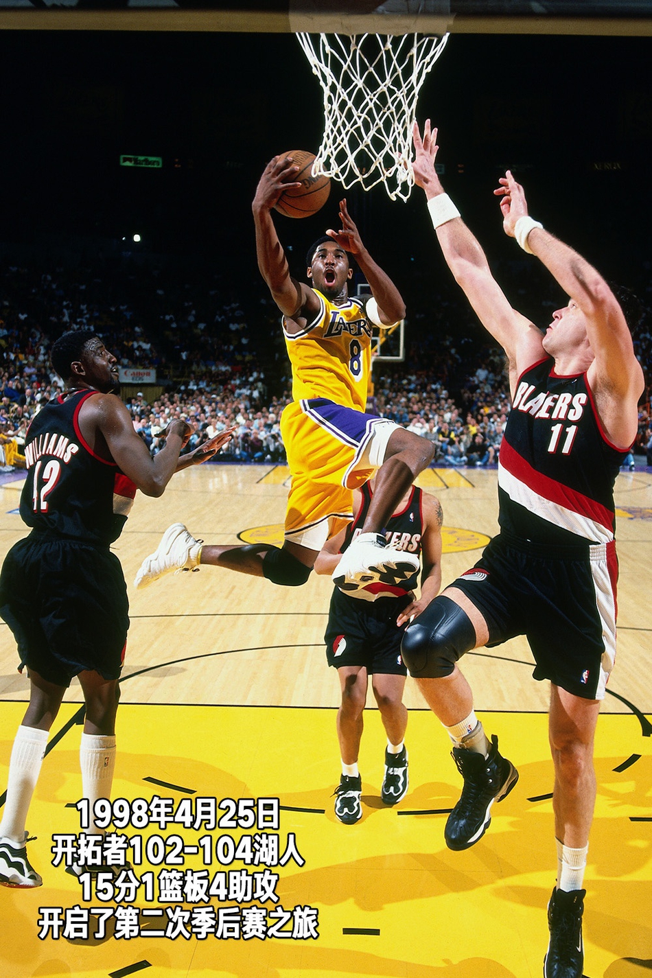 24张经典照片回顾科比第二季：19岁，从球队替补到全明星正赛先发