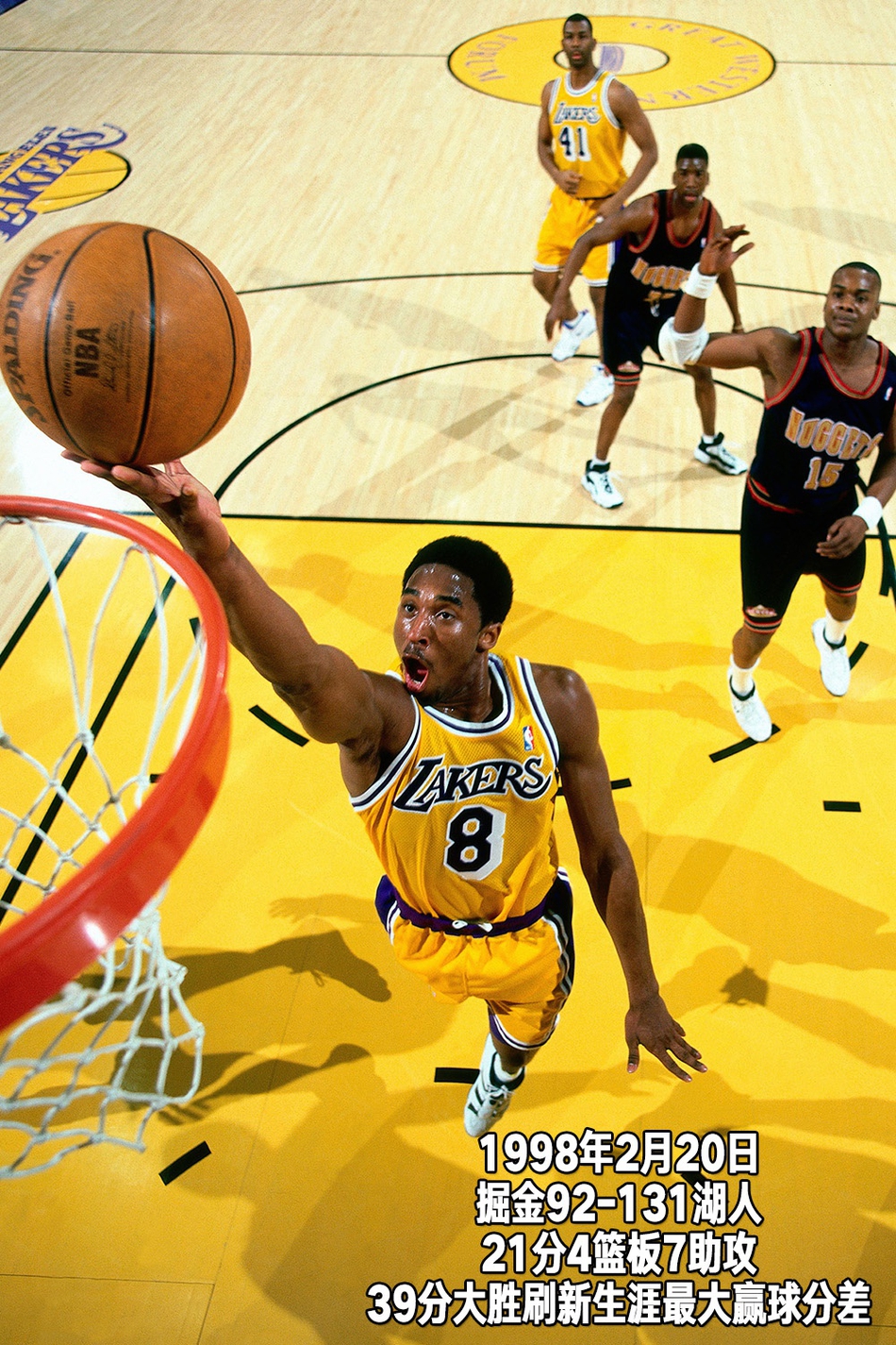 24张经典照片回顾科比第二季：19岁，从球队替补到全明星正赛先发