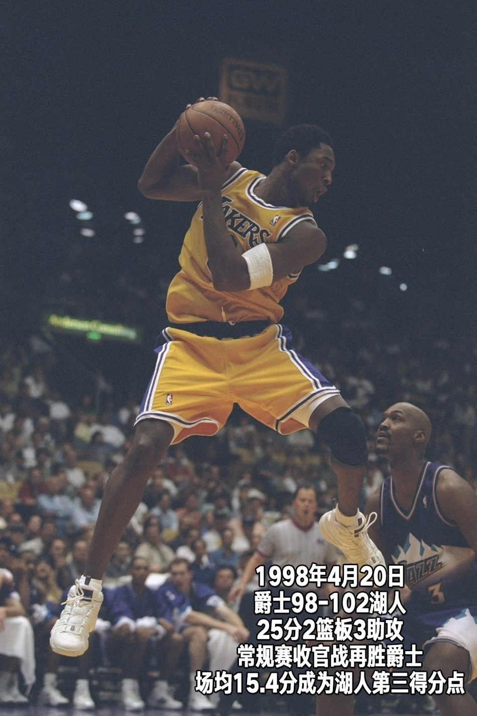 24张经典照片回顾科比第二季：19岁，从球队替补到全明星正赛先发