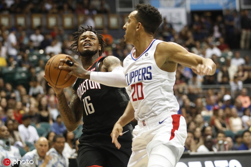 [NBA季前赛]火箭109-96快船