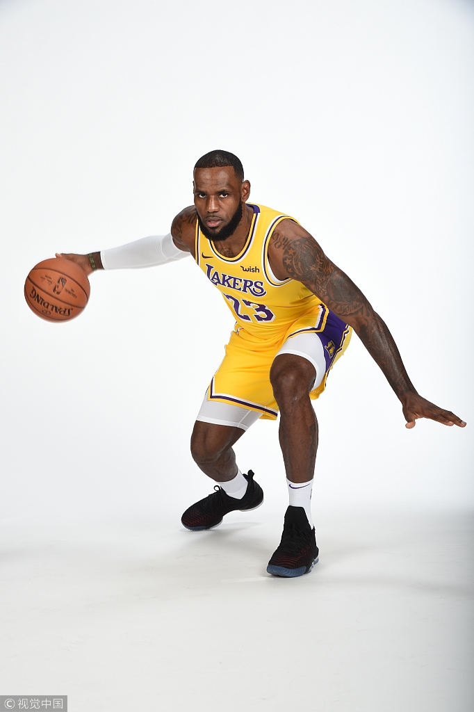 詹姆斯新赛季定妆照新鲜出炉 紫金23你给打几分？