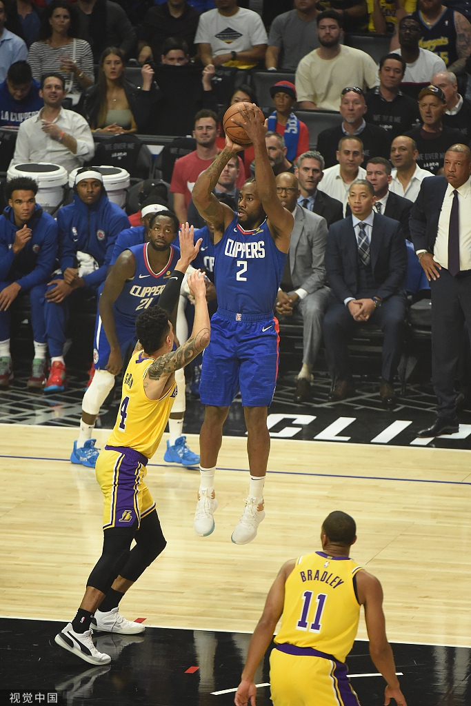 [NBA常规赛]湖人102-112快船 卡哇伊30分