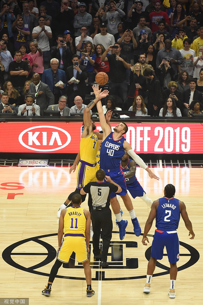 [NBA常规赛]湖人102-112快船 卡哇伊30分