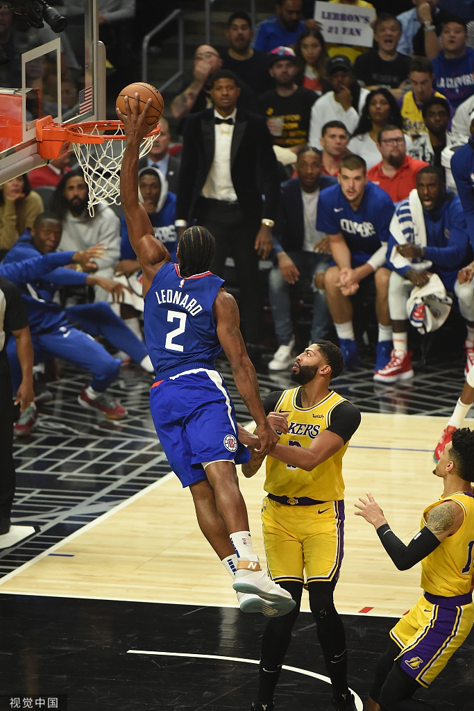 [NBA常规赛]湖人102-112快船 卡哇伊30分