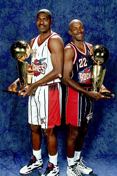 3、哈基姆-奥拉朱旺+克莱德-德雷克斯勒