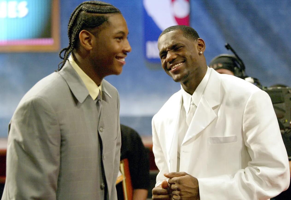 嫩出水!2003年选秀大会上的詹韦瓜 香蕉船兄弟首次同框