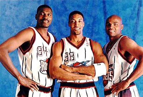 5、哈基姆-奥拉朱旺+查尔斯-巴克利+斯科特-皮蓬