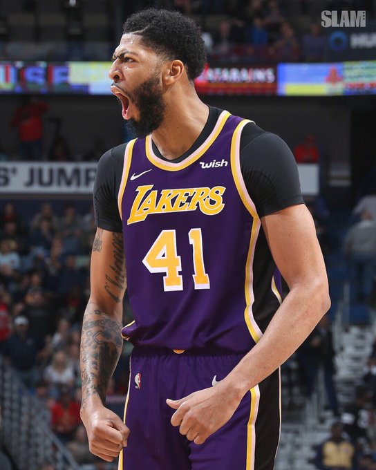 浓眉湖人球衣P图合集来啦!和詹姆斯组现役最强二人组