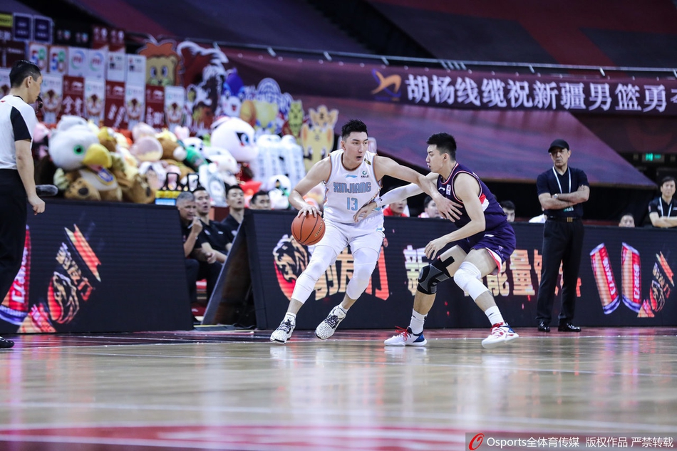 CBA复赛：新疆103-87广州