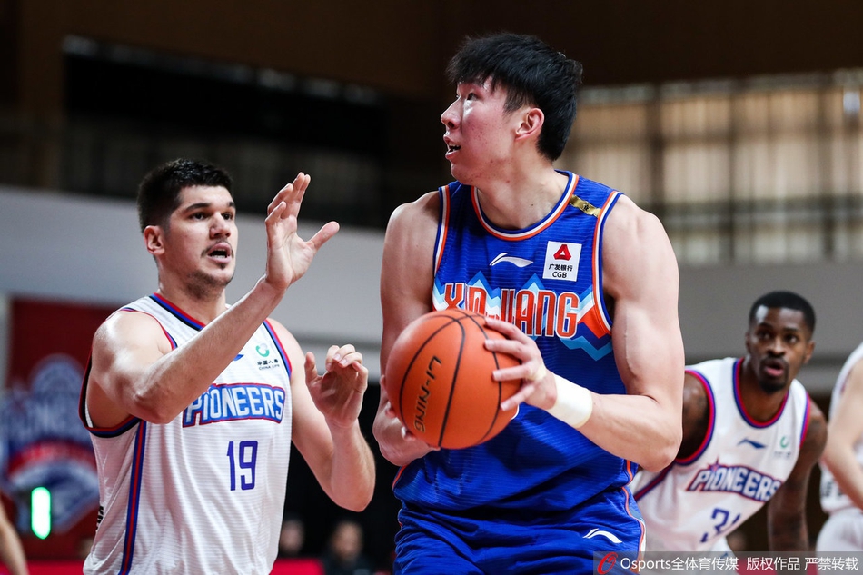 CBA第21轮：天津91-105新疆