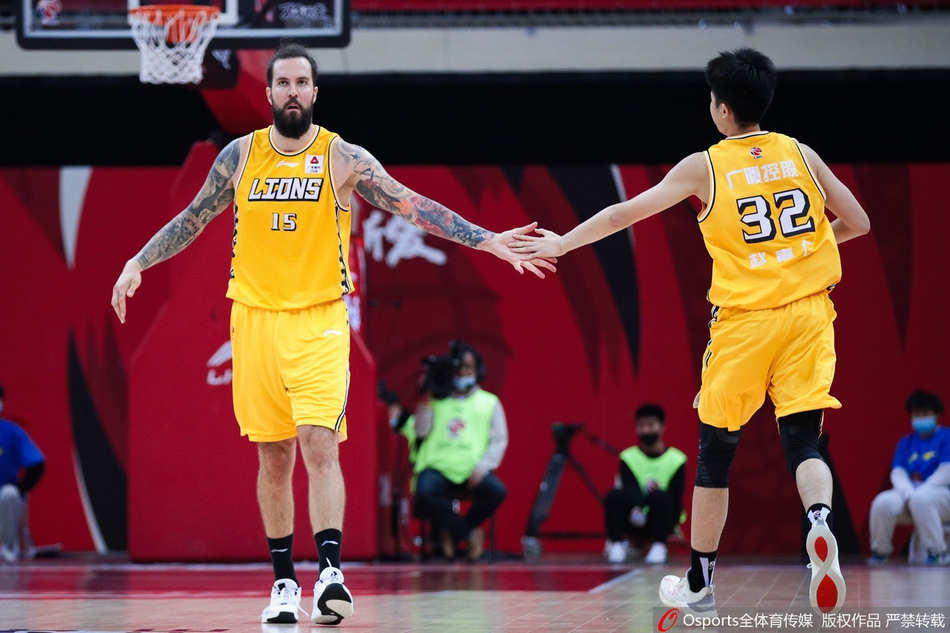 CBA第21轮：上海123-111广厦