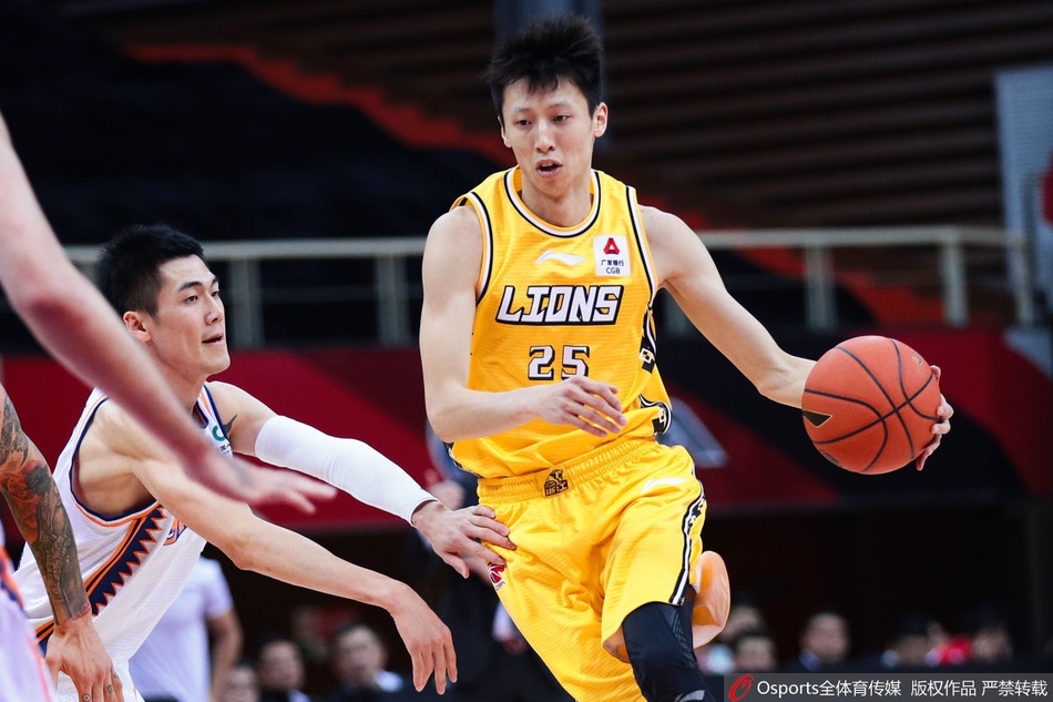 CBA第21轮：上海123-111广厦