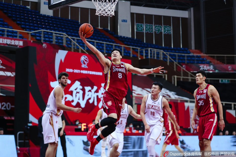 CBA第22轮:浙江94-106山西