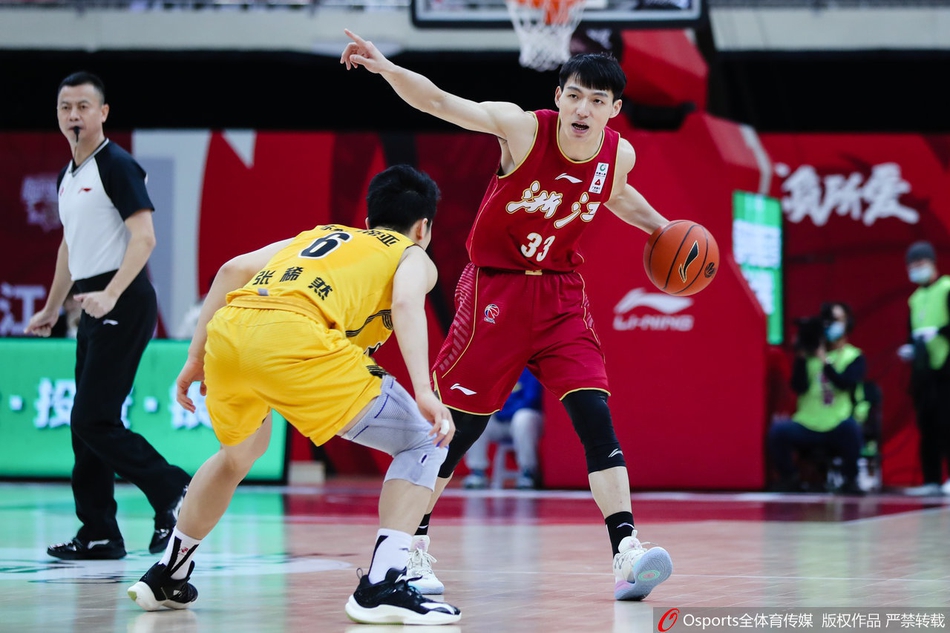 CBA第27轮：浙江129-110江苏