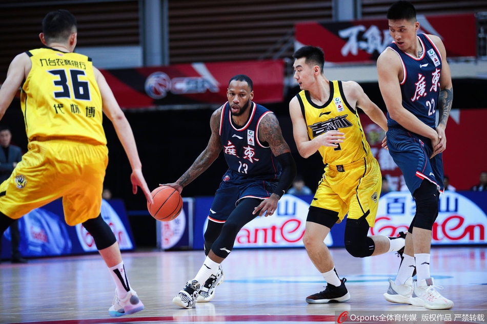 CBA第27轮：广东110-111吉林