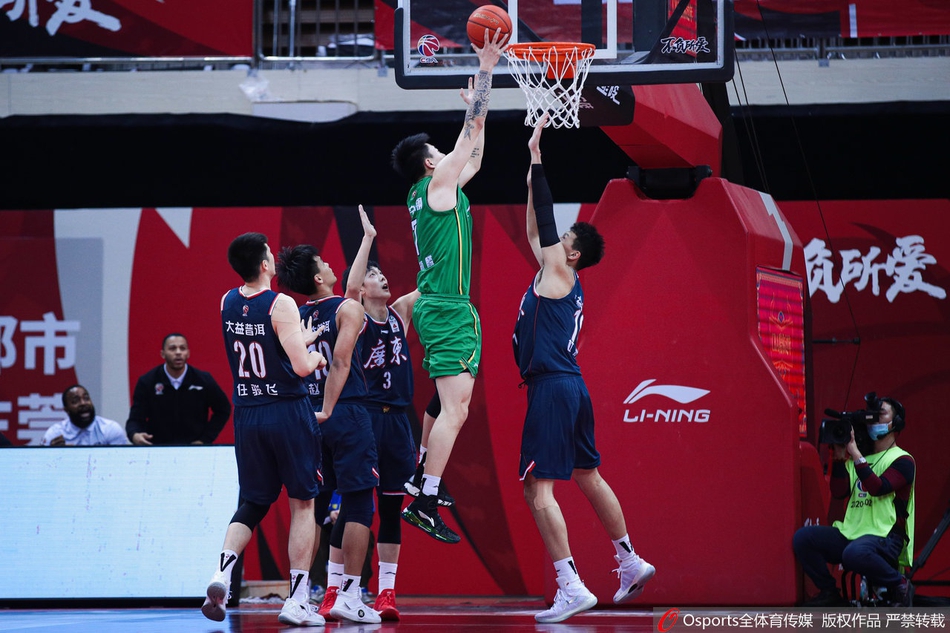 CBA第38轮：广东118-115辽宁