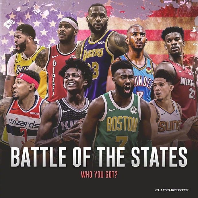 如果NBA也按省分队的话：詹姆斯库里同队战浓眉罗斯