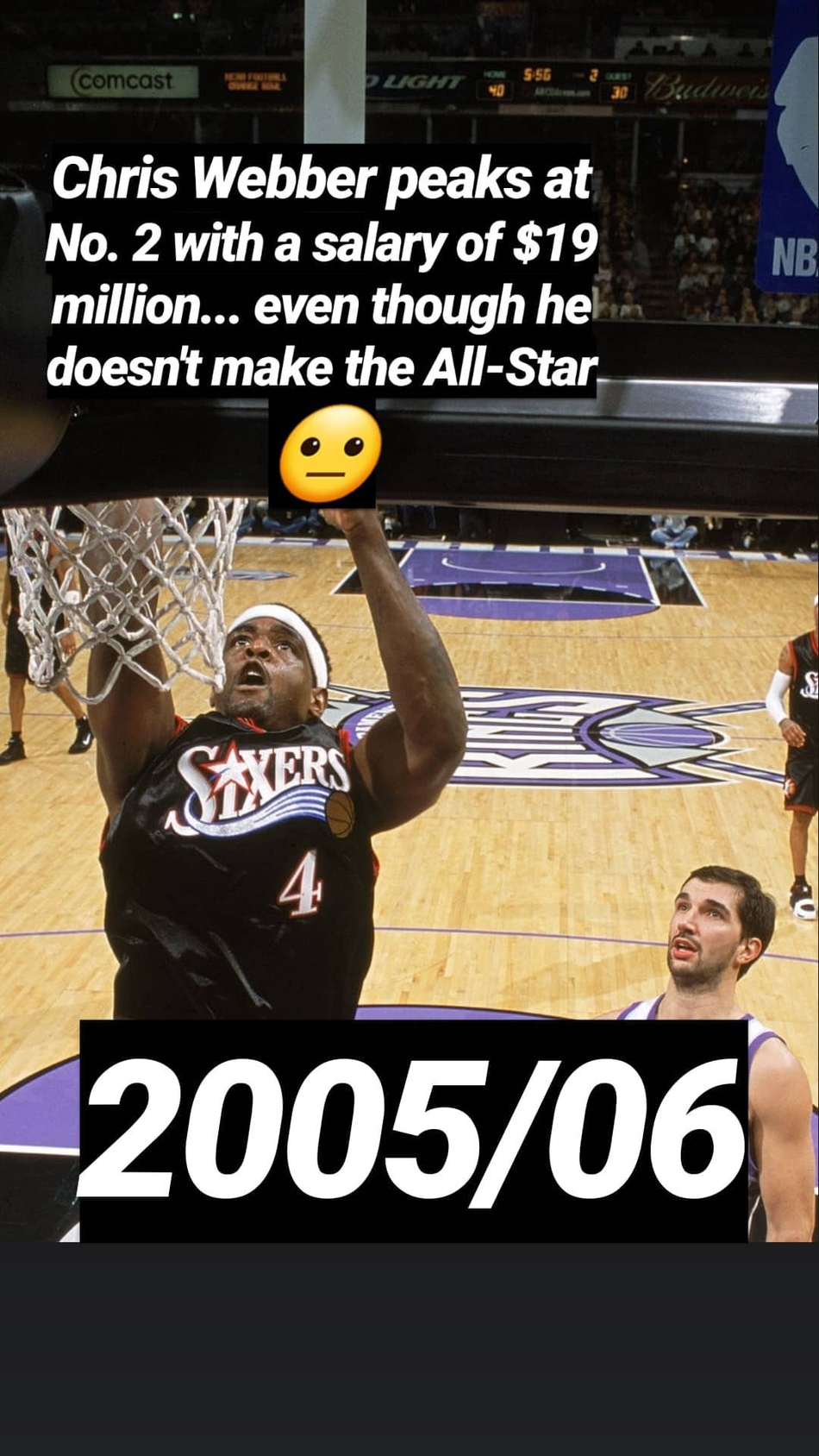 NBA近30年薪水进化史：科比曾连续6年领跑联盟 詹姆斯仅一次